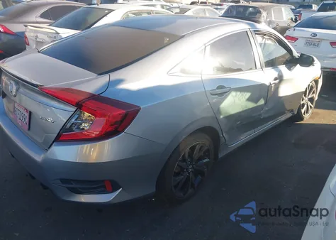 2020 Honda Civic Sport из США, поврежденный, VIN 2HGFC2F87LH549769